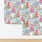 Chinoiserie Pagoda Leopards Bright Whimsical Maximalist Kids Room Custom Removable Wallpaper by Spoonflower Peel & Stick Wallpaper 2FT Wide